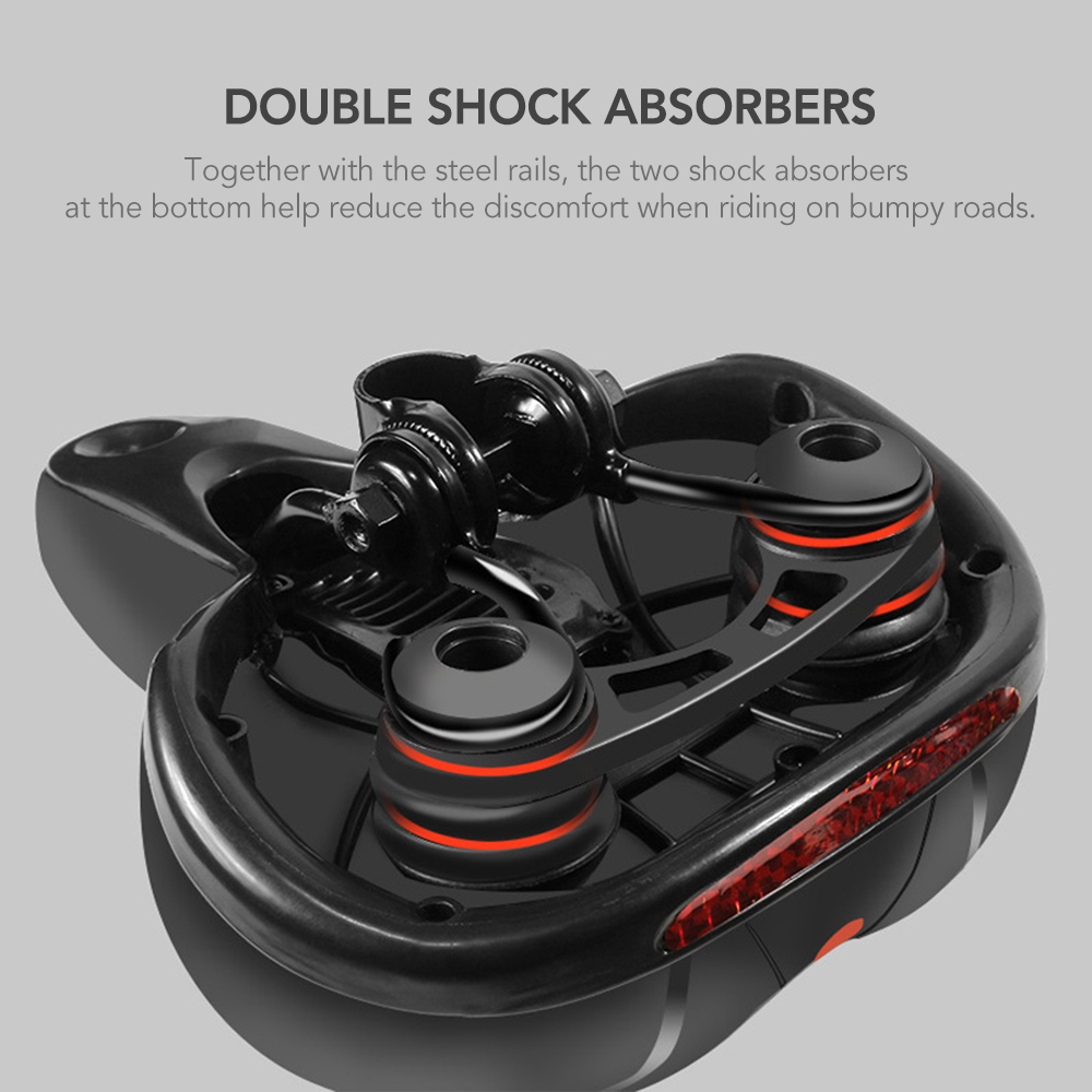 Spirastell Bike Saddle,Saddle Dual Soft Waterproof MTB Bike seat Breathable Saddle Dual Seat Breathable Saddle Dual Soft Seat MTB Bike Seat Bike Seat Breathable Soft Seat Cushion YUBZ HUIOP mewmewcat