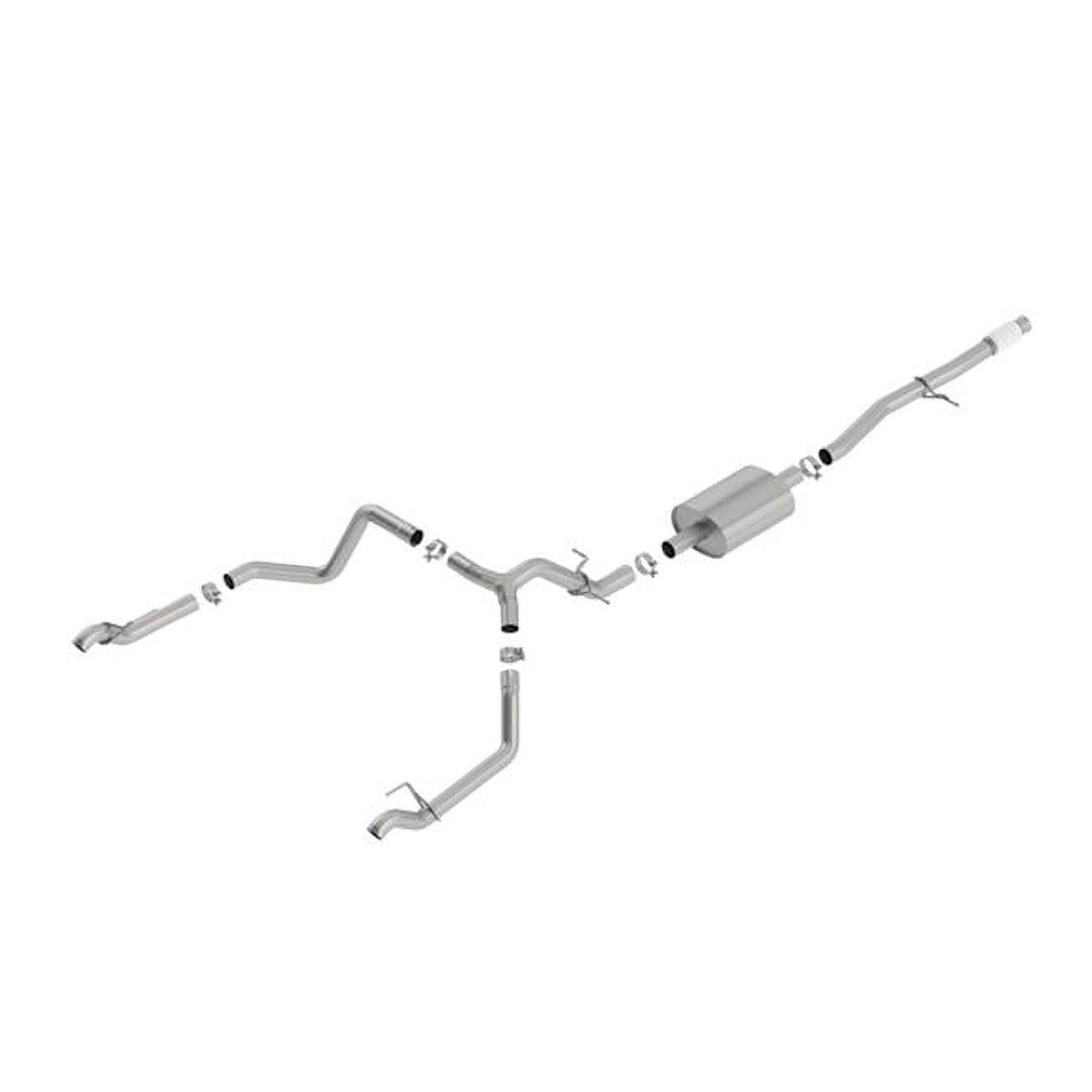 140769 Cat-Back Exhaust System with Split Rear Exit for 2019 GM PU Chevy Silverado 1500 5.3L