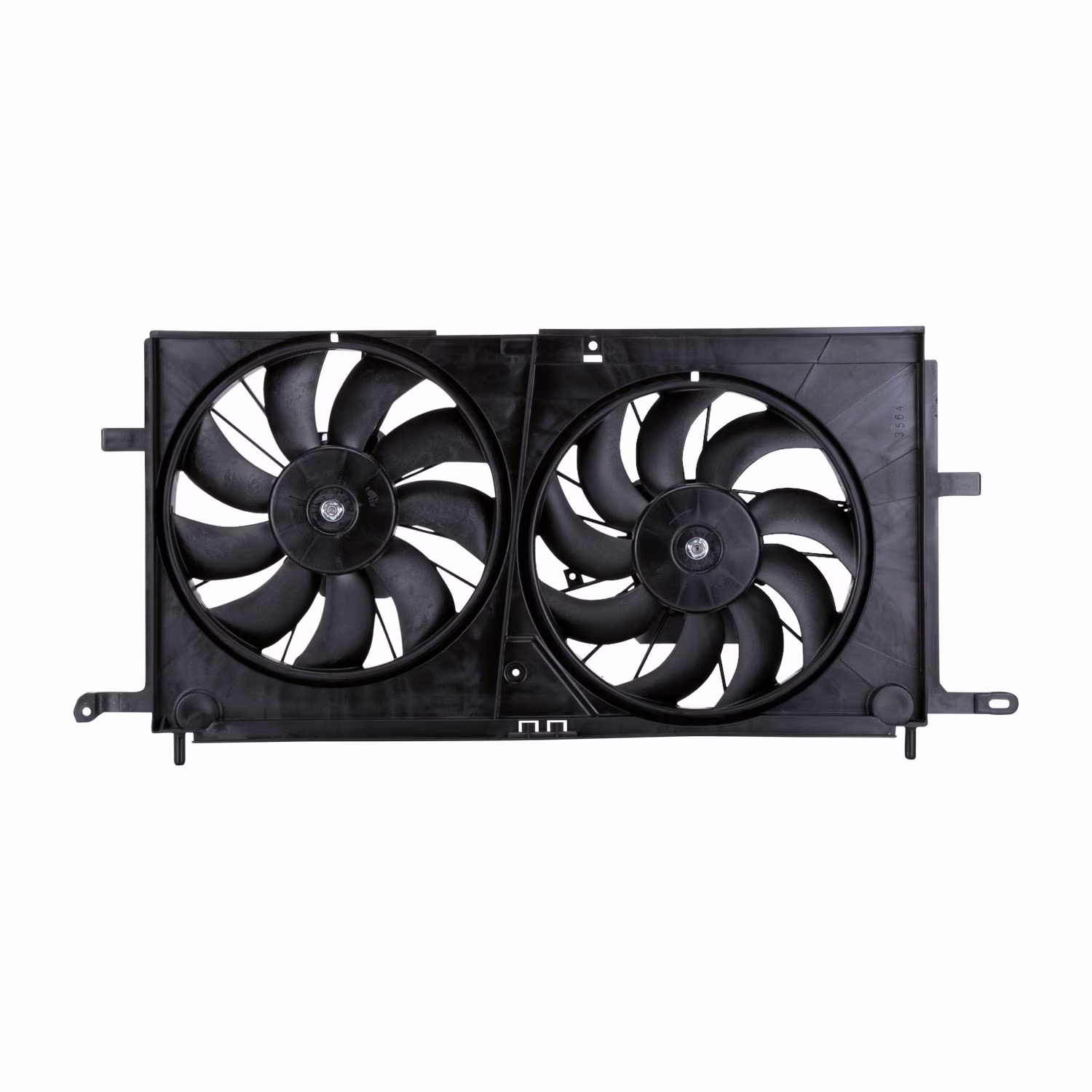 TYC 620780 Dual Radiator and Condenser Fan for Venture, Silhouette GM3115137 Fits select: 2002-2005 BUICK RENDEZVOUS, 2001-2005 CHEVROLET VENTURE