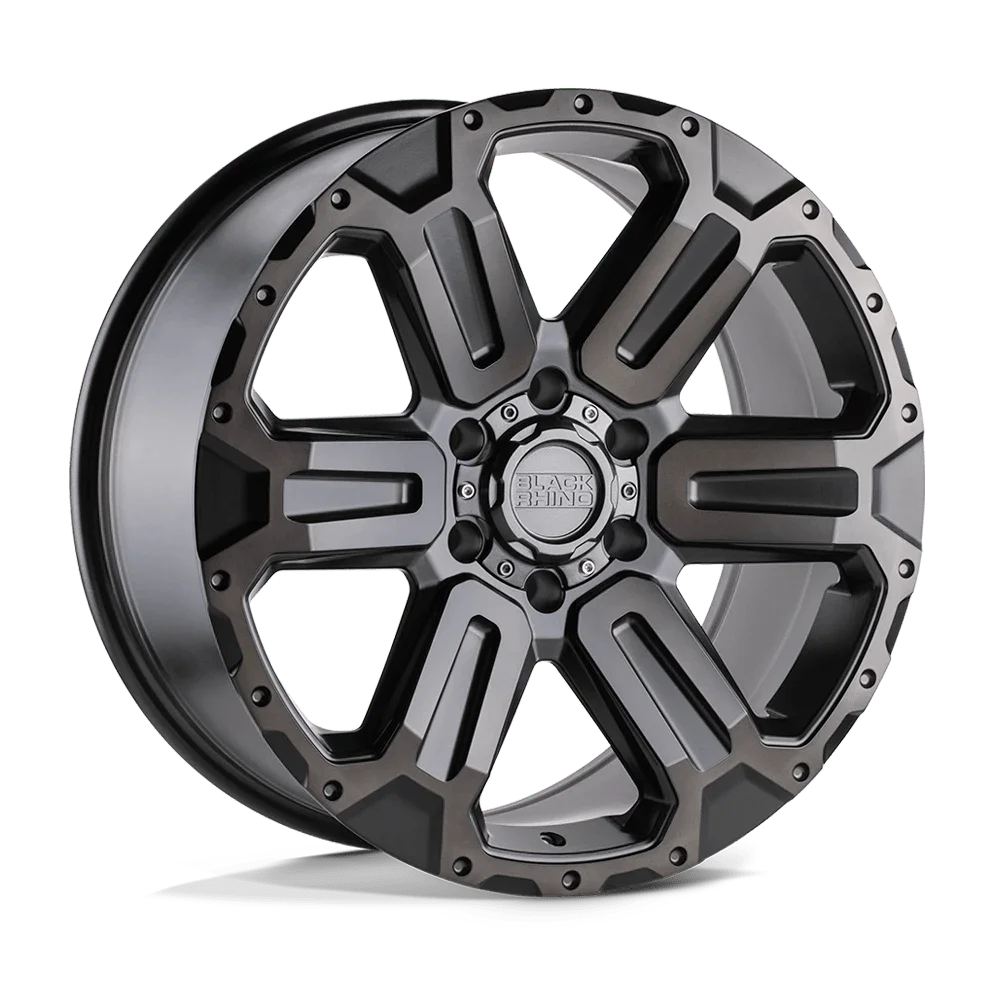 Black Rhino Wanaka 17X8.5 6X139.7 12Et 125.1Cb Matte Gunmetal W/ Brushed Face & Gunmetal Tint Wheel