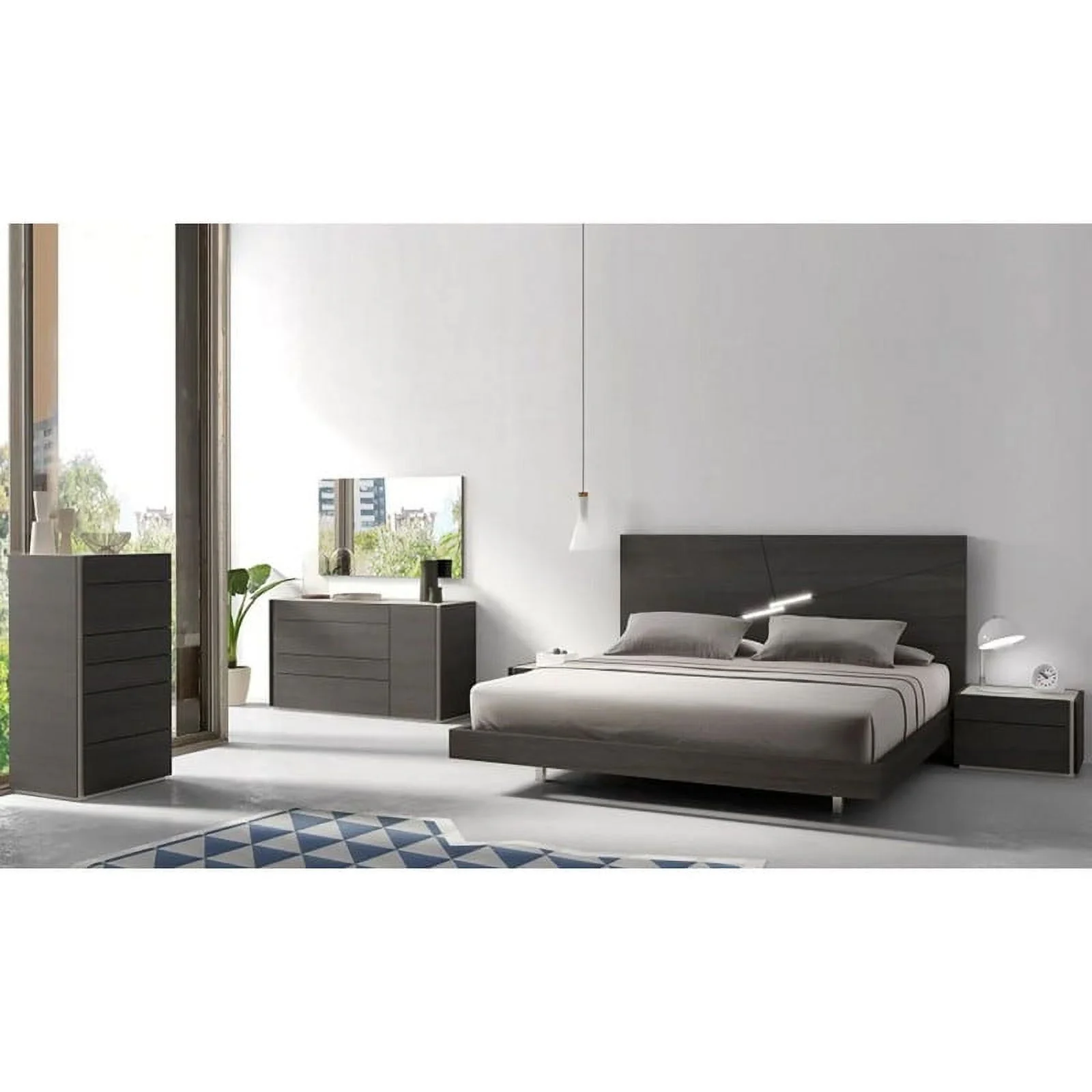 Faro Premium 3-Piece Bedroom Set, Wenge, King