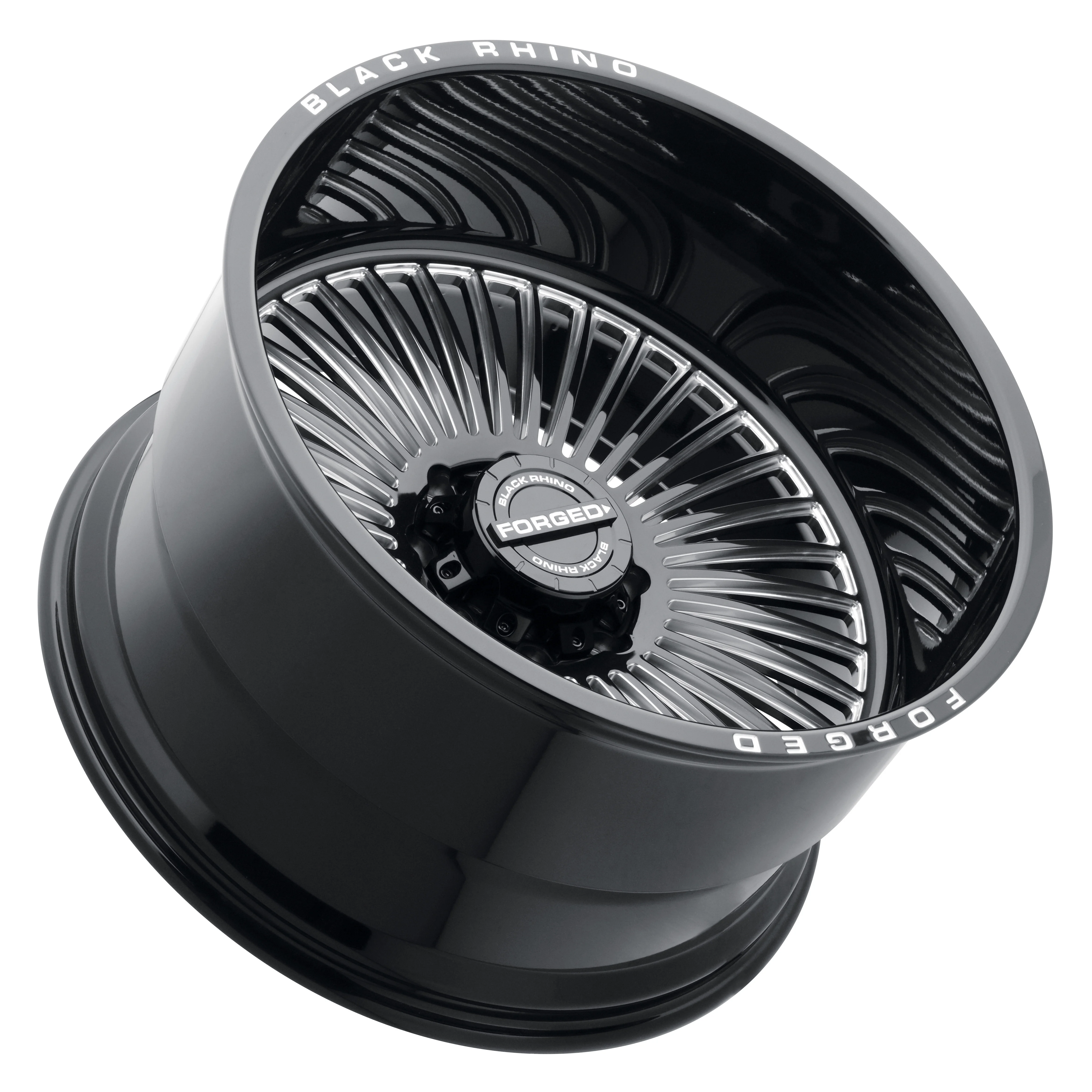 Black Rhino Cast Aluminum Rim BRHRS 24X14 8X170 G-BLK-MILL -76MM, 2414HRS-68170B25