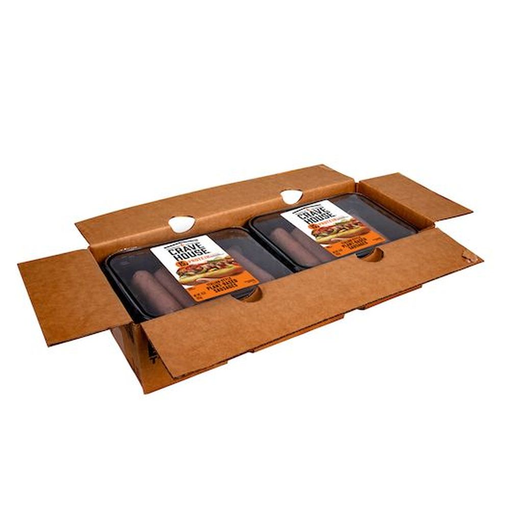 Crave House Plant Based Italian Style Sausage Pasta Meals, 3 Ounce - 4 per Case