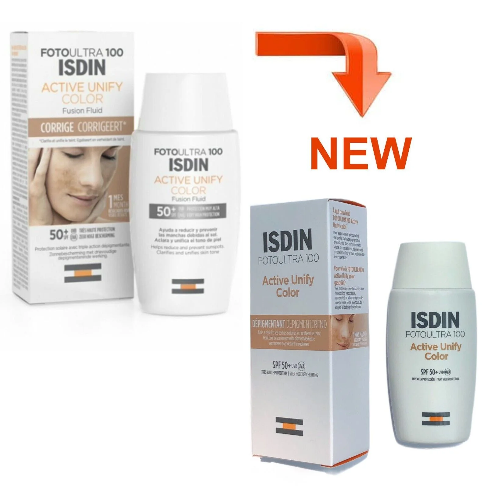 FotoUltra100 ACTIVE UNIFY COLOR Sunscreen SPF50+ Fusion Fluid, 50ml