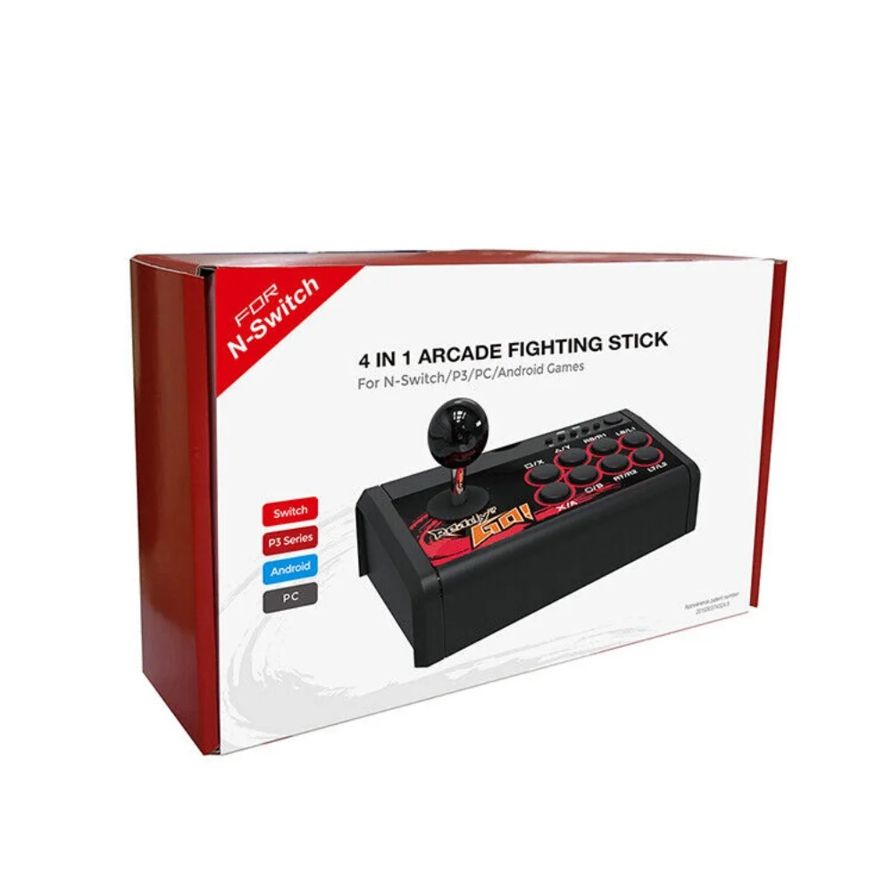 4 in 1 Arcade Station Fighting Stick for PS3/Switch/PC/Android Games Console