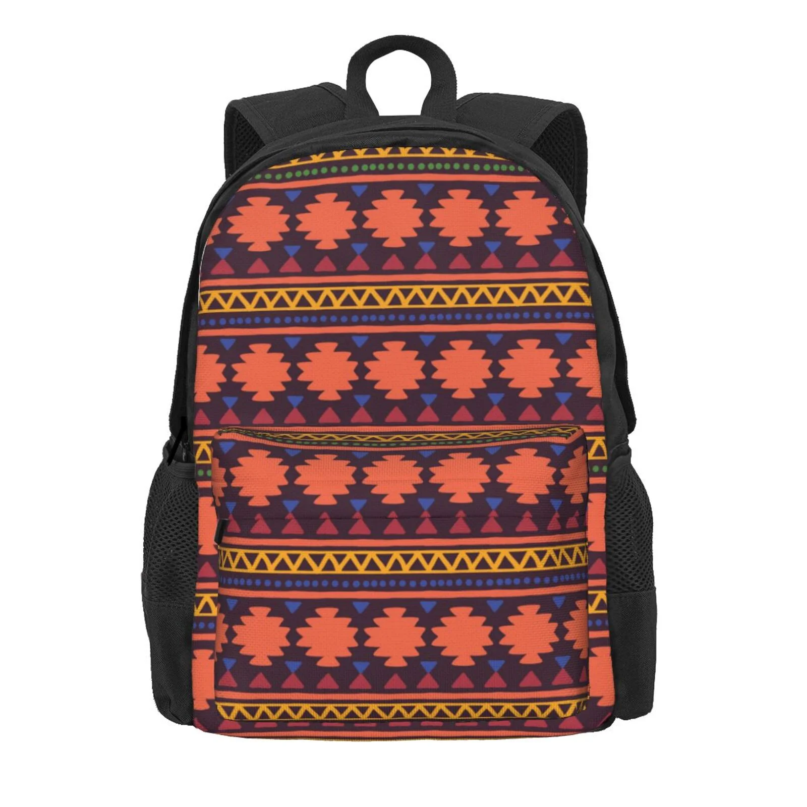 XMXY African Style Decor Backpack Laptop Bag for Women, School Bookbag Lightweight Backpack for Travel Casual Work Backpack Black