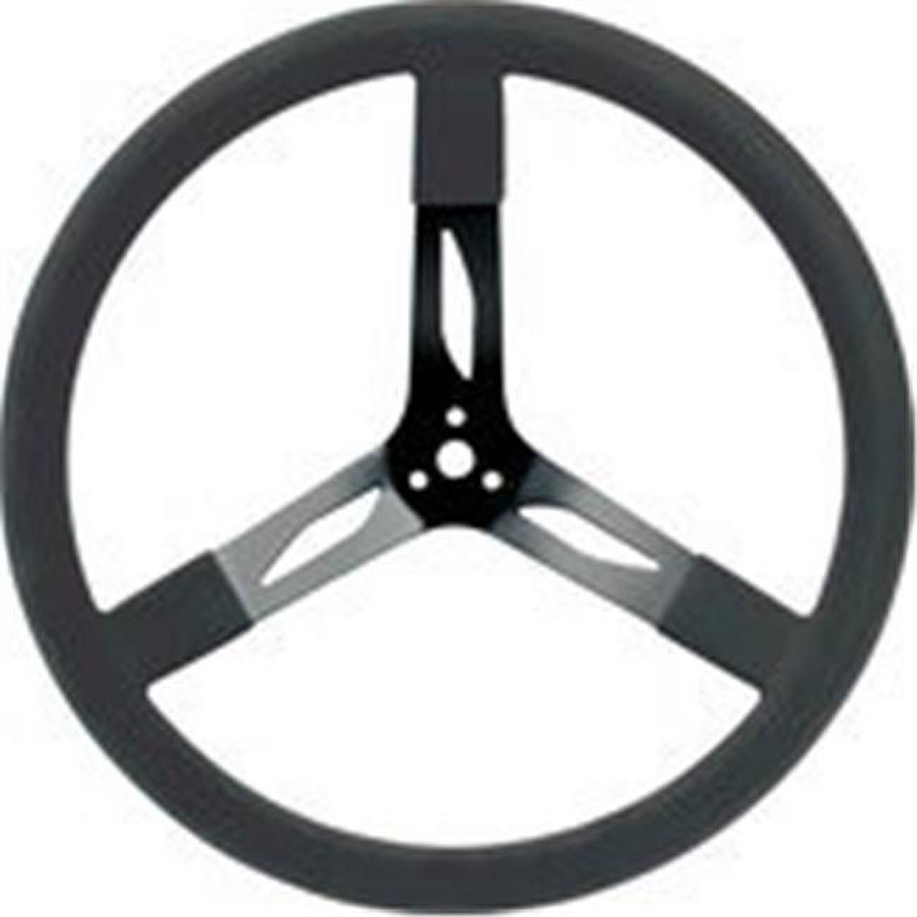 17 in. Steel Steering Wheel, Black
