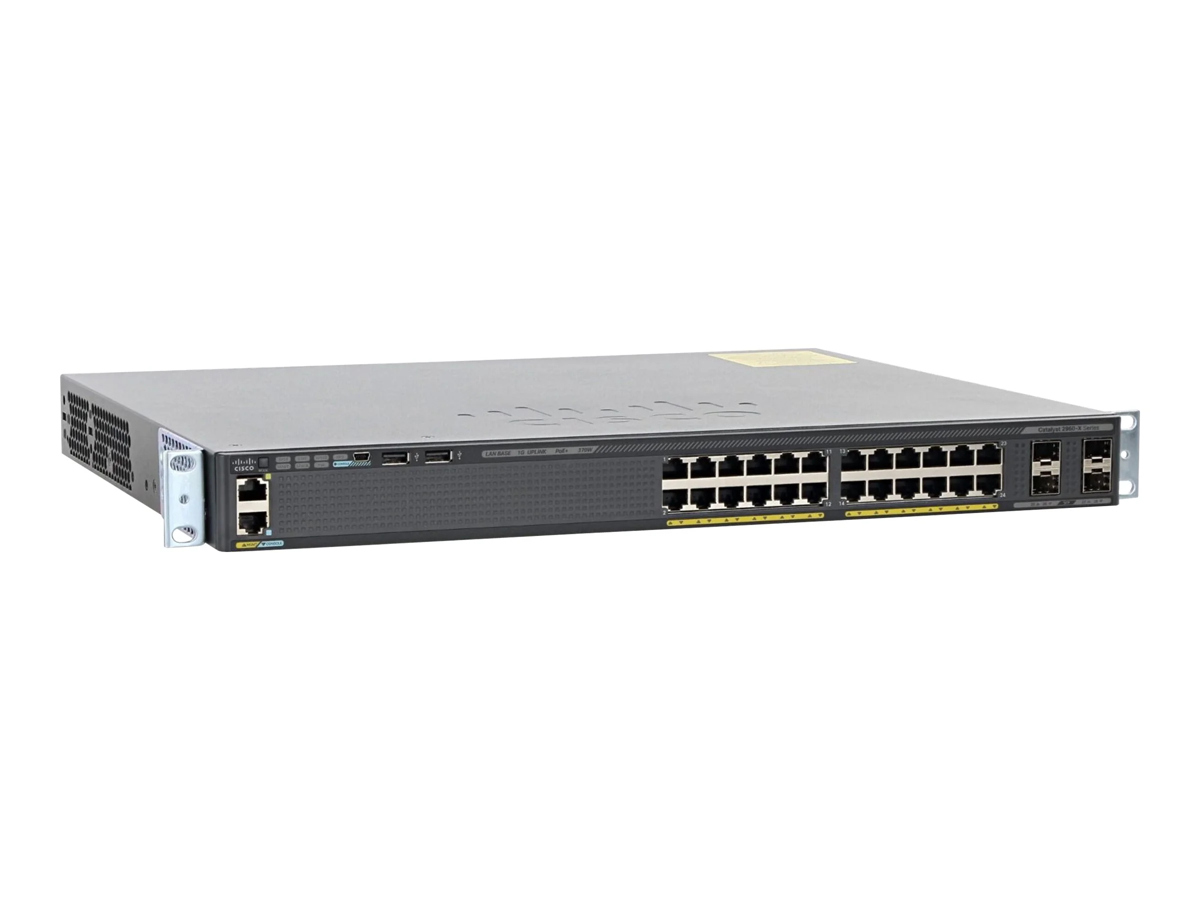 Cisco Catalyst 2960X-24PS-L - Switch - managed - 24 x 10/100/1000 (PoE+) + 4 x Gigabit SFP - desktop, rack-mountable - PoE+ (370 W)