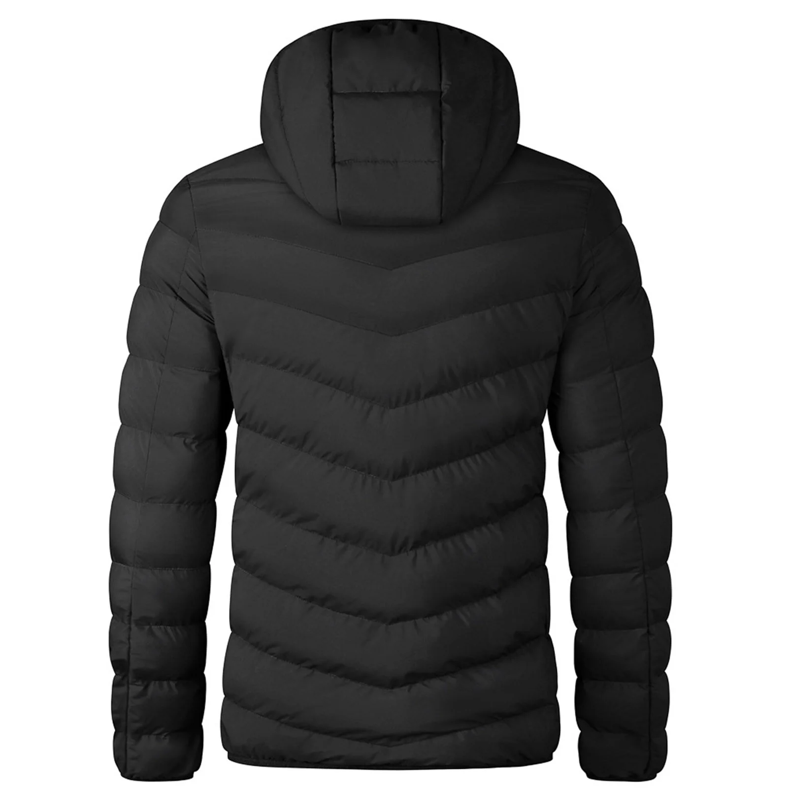 SZXZYGS Mens Coats and Jackets 3X Men's Full Zip Quilted Lined Winter Coats with Extra Pockets