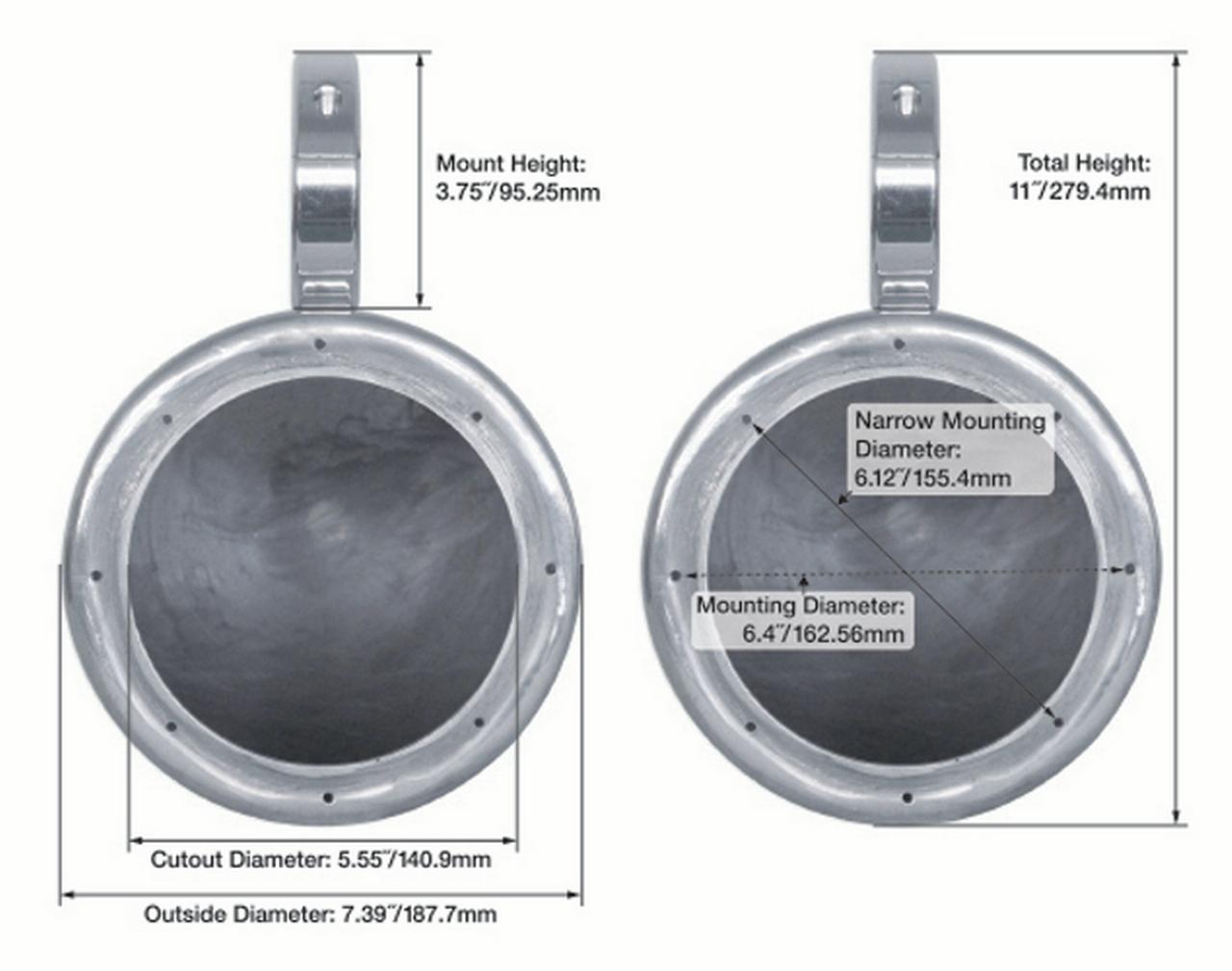 (6) Rockville RKL65MBW 6.5