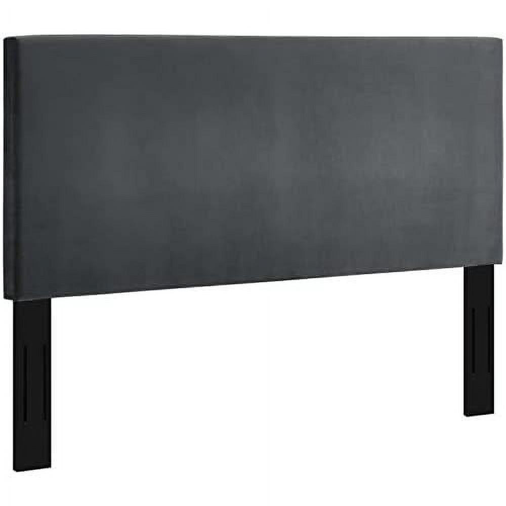 Performance Velvet Upholstered King And California King Headboard In Gray