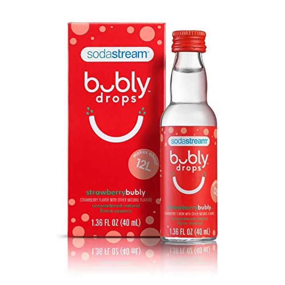 SodaStream bubly Drops, Strawberry, 1.36 Fl Oz (Pack of 3)