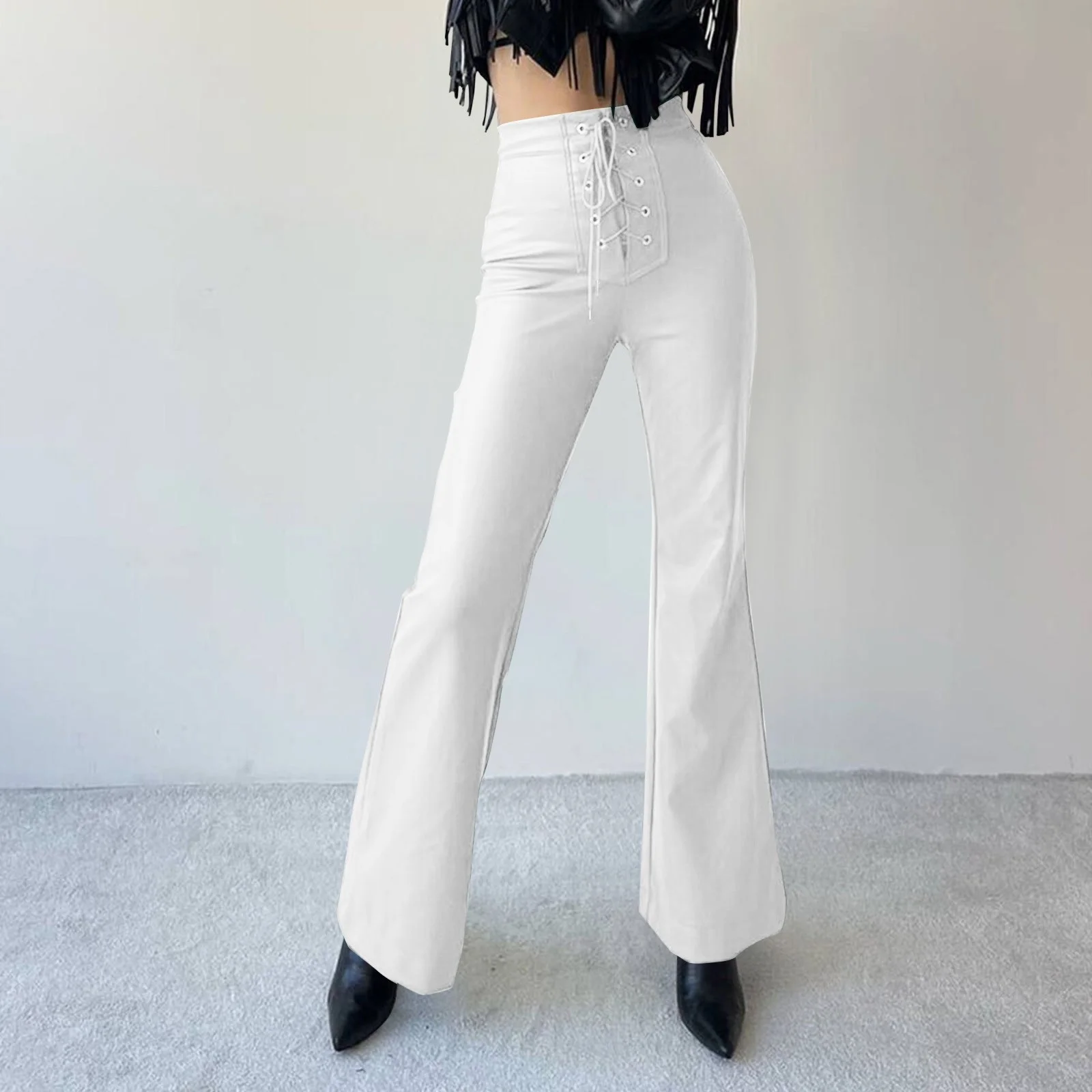 Palazzo Pants for Women Casual Summer Wide Leg Sweatpant Autumn And Winter New European And American Women's High Waisted Bootcu