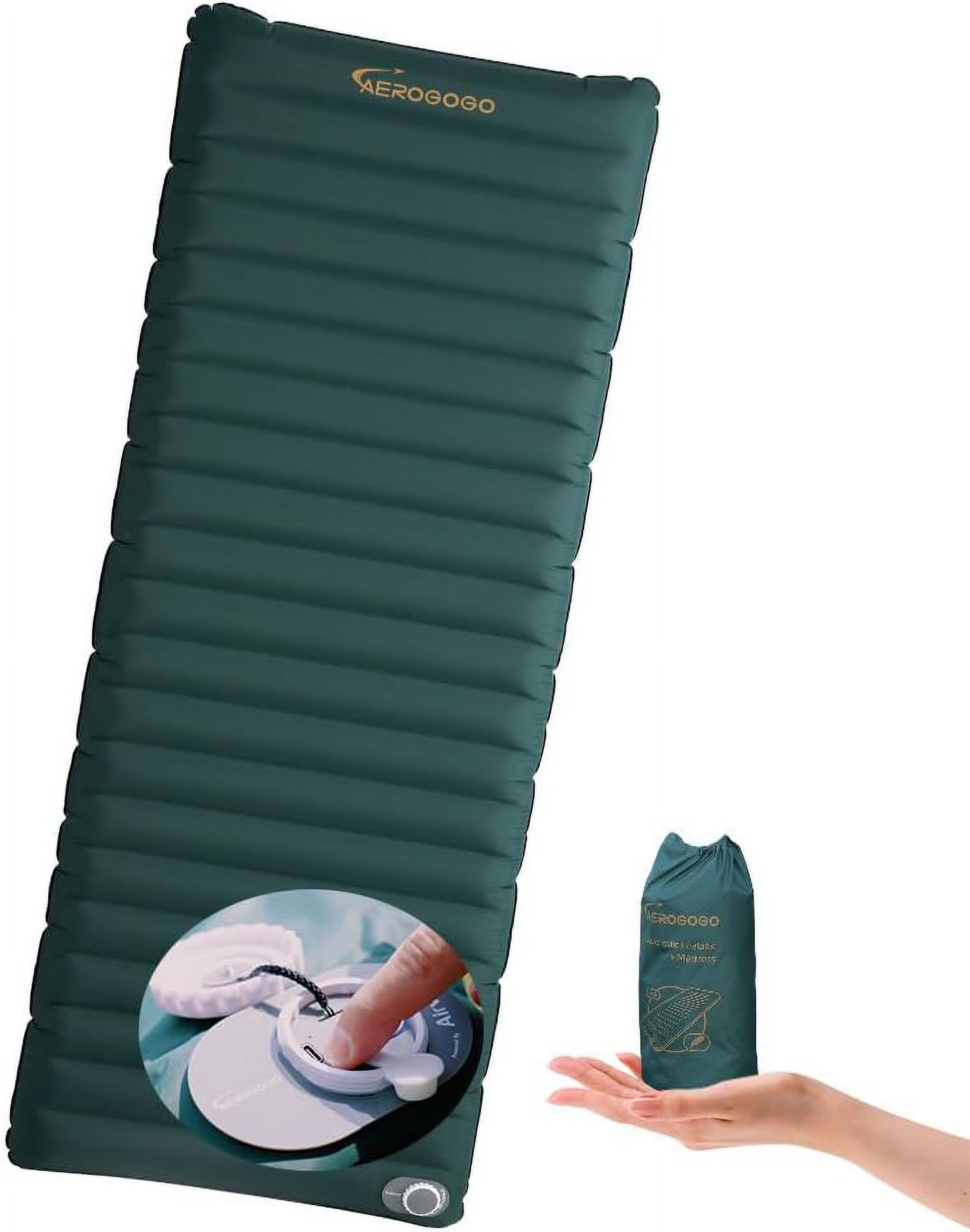 Sleeping Pad for Camping, Self Inflating Sleeping Pad with Built-in Automatic Pump, Camping Sleeping Pad for Backpacking, Traveling, Hiking, Super Portable Camping Pad for Sleeping (Single)