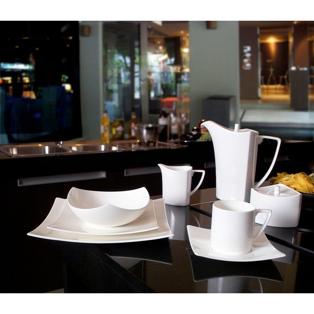 Red Vanilla  Extreme White 20-piece Dinner Set