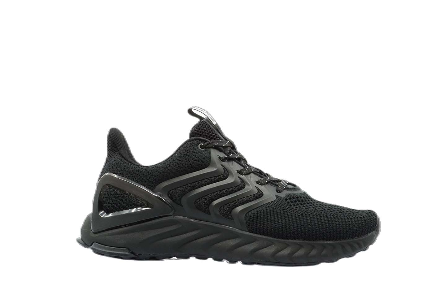 [E92557] Mens Peak Taichi Natural Black Running Shoes - 6