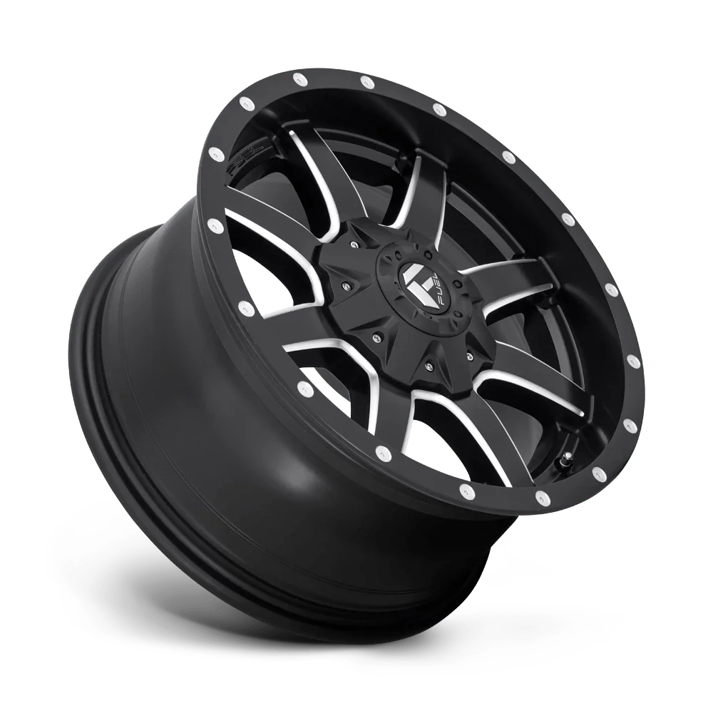 Fuel 1PC Aluminum Rim D538 MAVERICK 17X6.5in Matte Black Milled Finish, D53817659230
