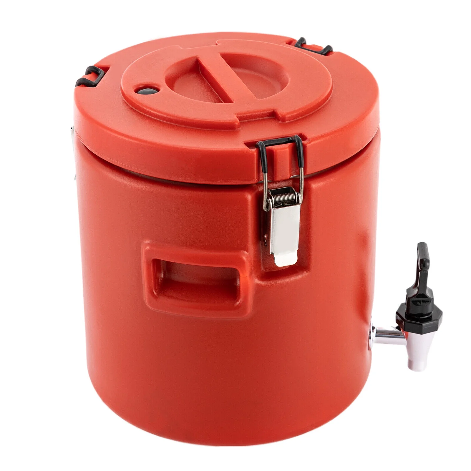 2.64Gal Red Insulated Thermal Hot and Cold Thermal Coffee Airpot Beverage Dispenser