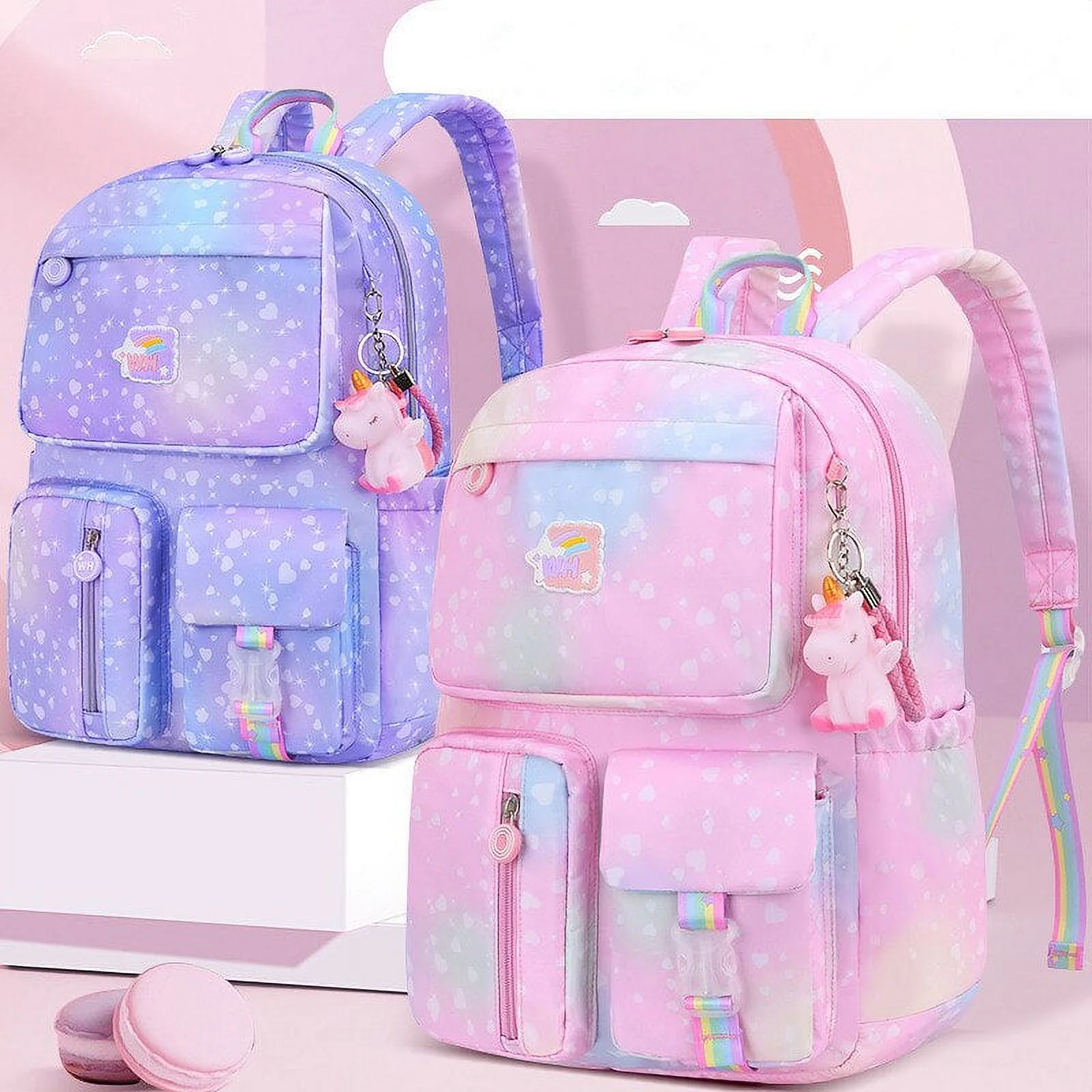 Princess Girl Backpacks Light Weight School Bags for Students Big Capacity Children Waterproof Backpack Kids Bookbag