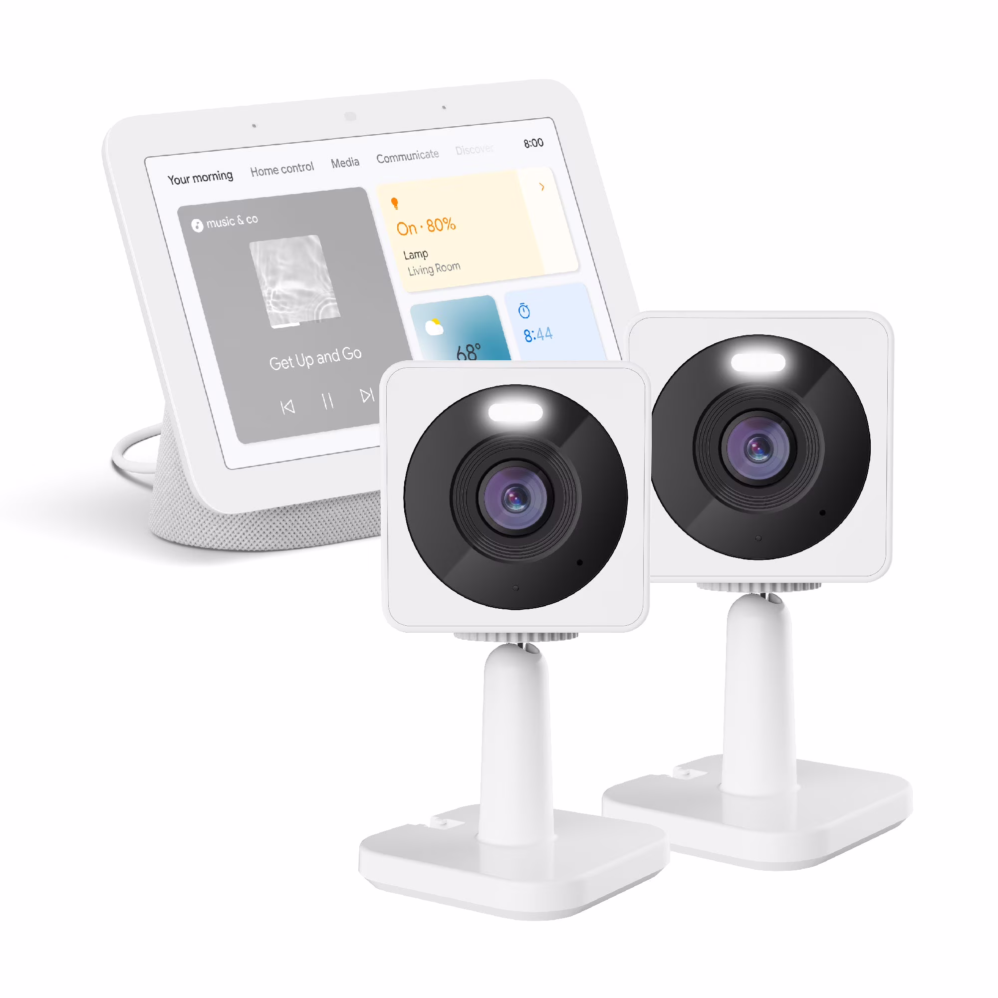 Google Nest Hub (2nd Gen) + Wyze Bundles Nest Hub + Cam OG Standard (2-Pack)