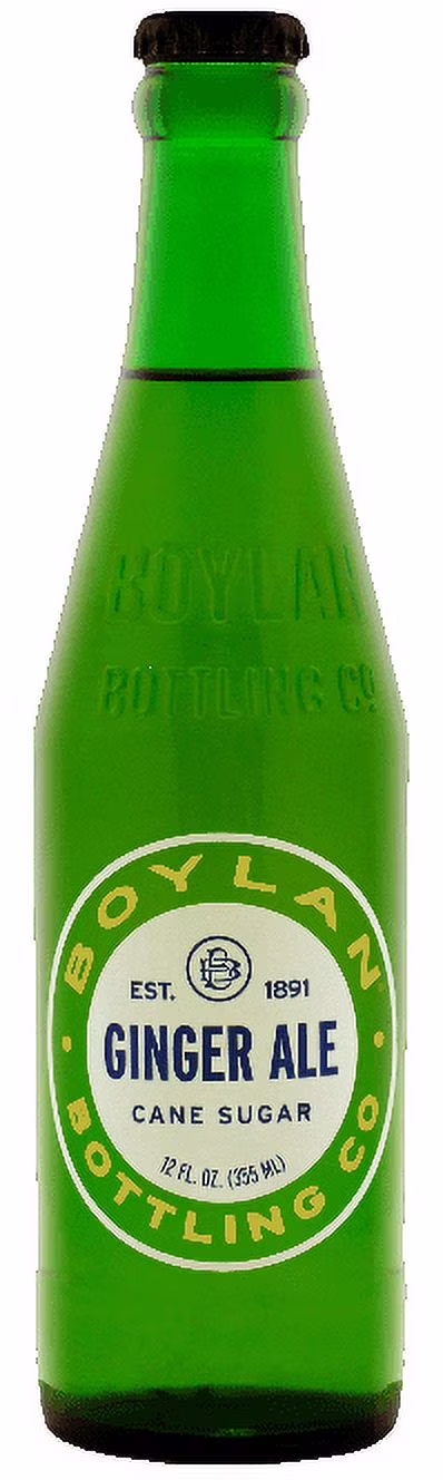 Boylan Ginger Ale Soda, 12 fl oz (24 Glass Bottles)
