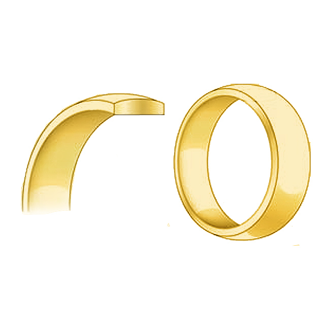 Precious Stars 14K Yellow Gold 3-mm Unisex Standard-Fit Polished Wedding Band