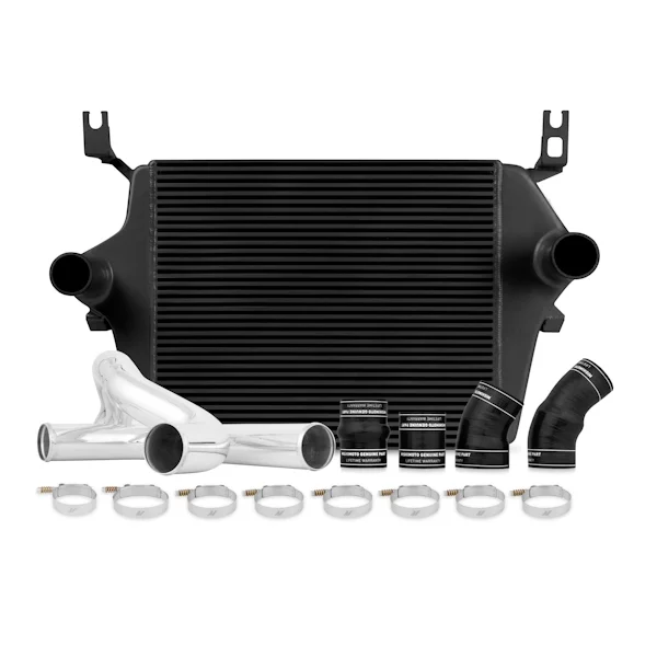 Mishimoto MMINT-F2D-03KBK Performance Intercooler Kit Compatible With Ford 6.0 Powerstroke 2003-2007 Black