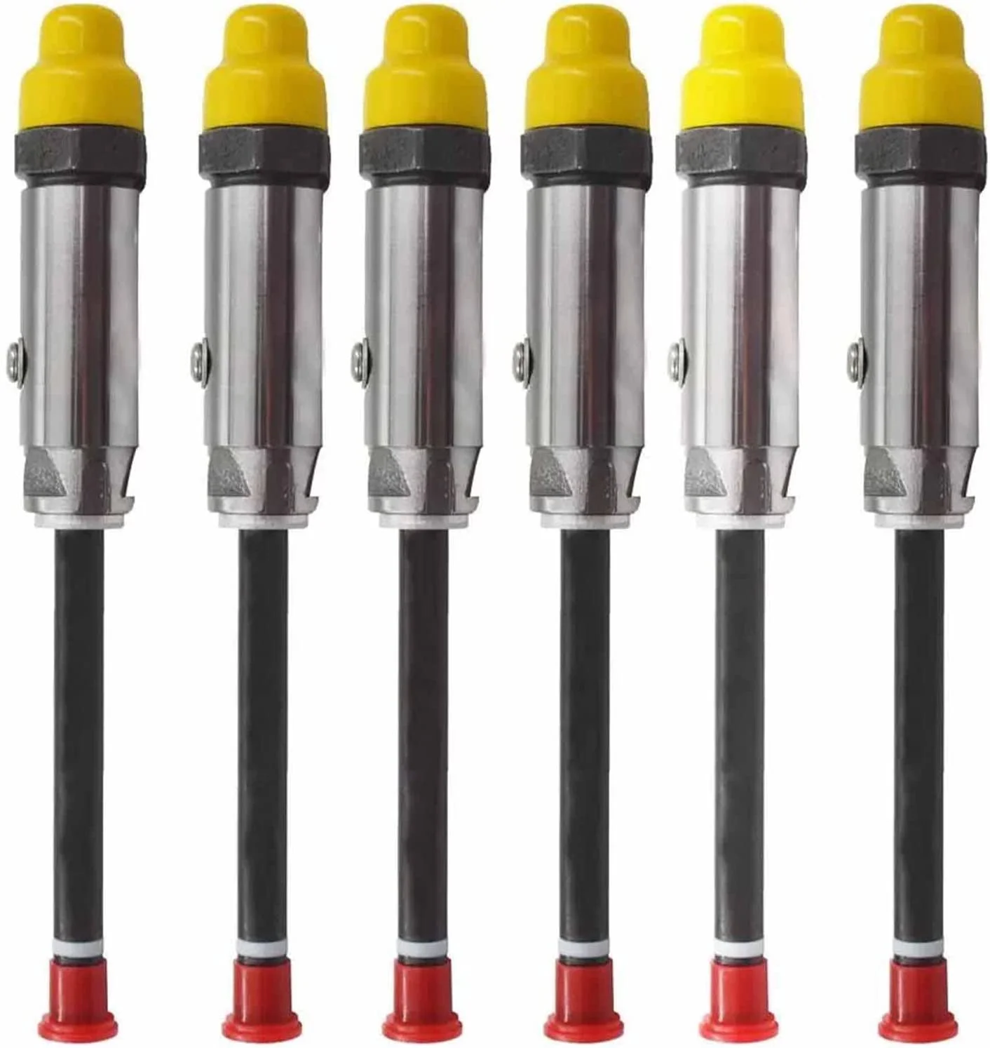 Seapple 6pcs 4W7019 Fuel Injector Pencil Nozzle Compatible with Caterpillar 3204 3400 Engine 320D
