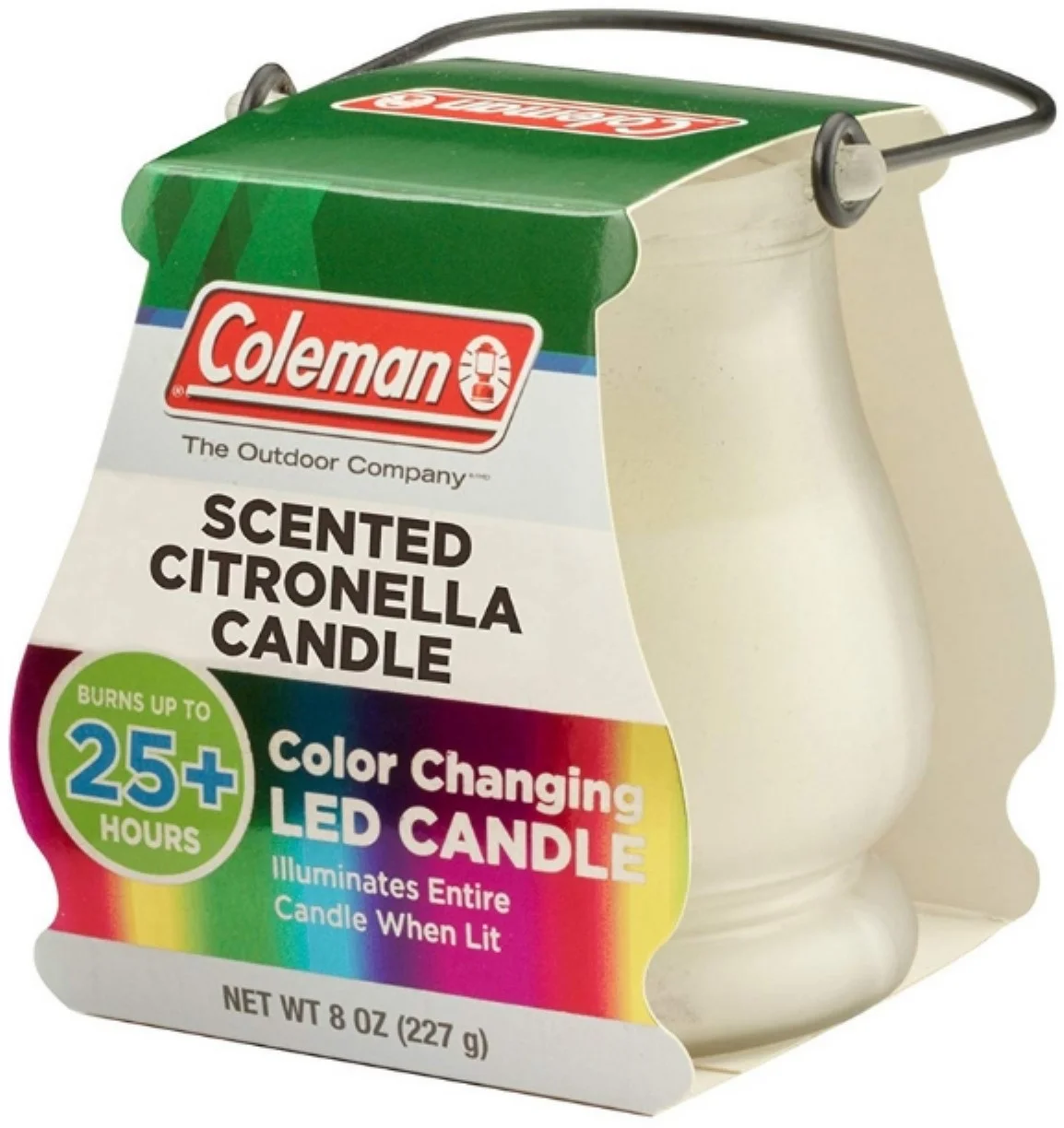 Coleman Color Changing LED Citronella Outdoor Scented Candle 8oz, 1 Each (Pack of 4)