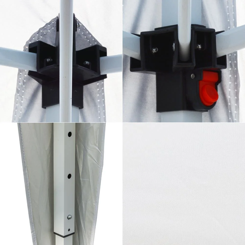 Zimtown 10' x 10' Pop Up Canopy Tent Instant Practical Waterproof Folding Tent w/4 with Carry Bag White