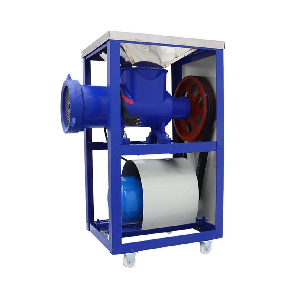 TECHTONGDA Electric Meat Grinder Fish Chicken Bones Crusher Stainless Steel Feed Processer 220V 4KW