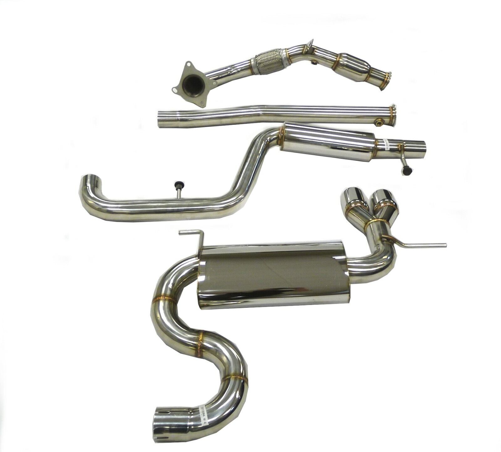 Becker Catback Exhaust System For 2007 thru 2018VW Tiguan 2.0 TSI / Limited