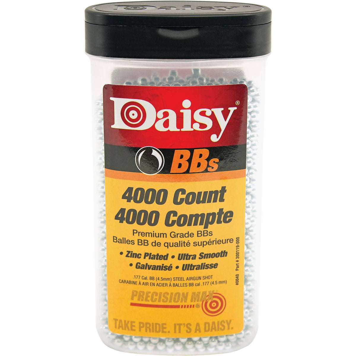 1 PK, Daisy .177 Cal. BB Ammunition (4000-Pack)