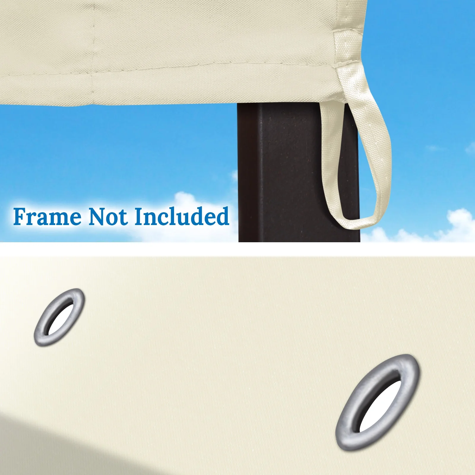 YardGrow 10x15 FT Pop Up Canopy Top Canopy Tent Replacement Top Gazebo Tent Cover ONLY