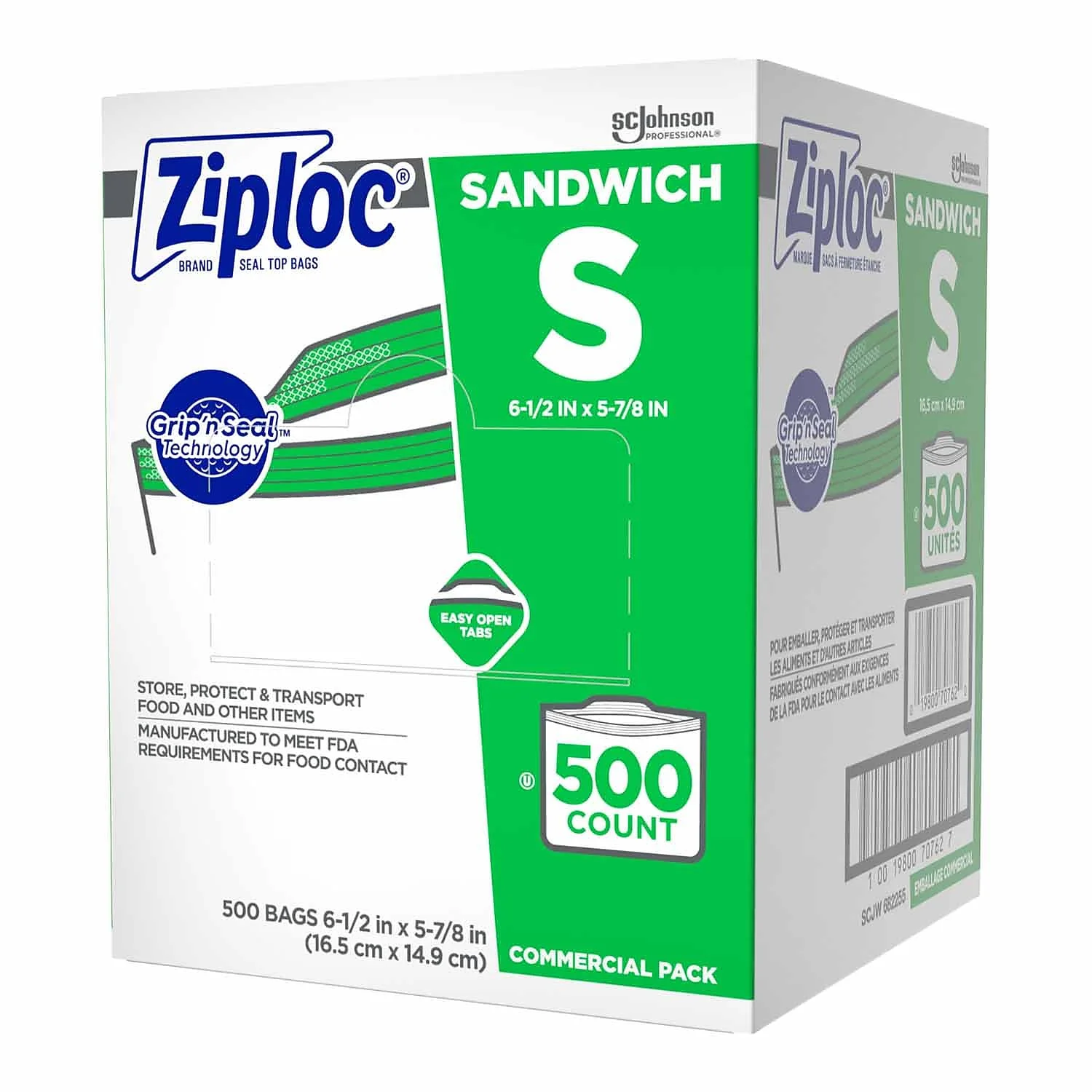 Ziploc Sandwich Bags 500 Ct