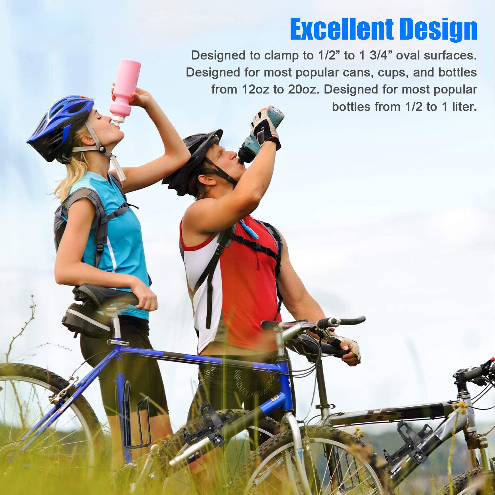 Bike Cup Holder Cycling Beverage Water Bottle Cage Mount Drink Bicycle Handlebar