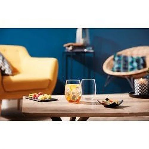 Luminarc 15 oz. Cachet Clear Stemless Wine Glass 12 Piece Set