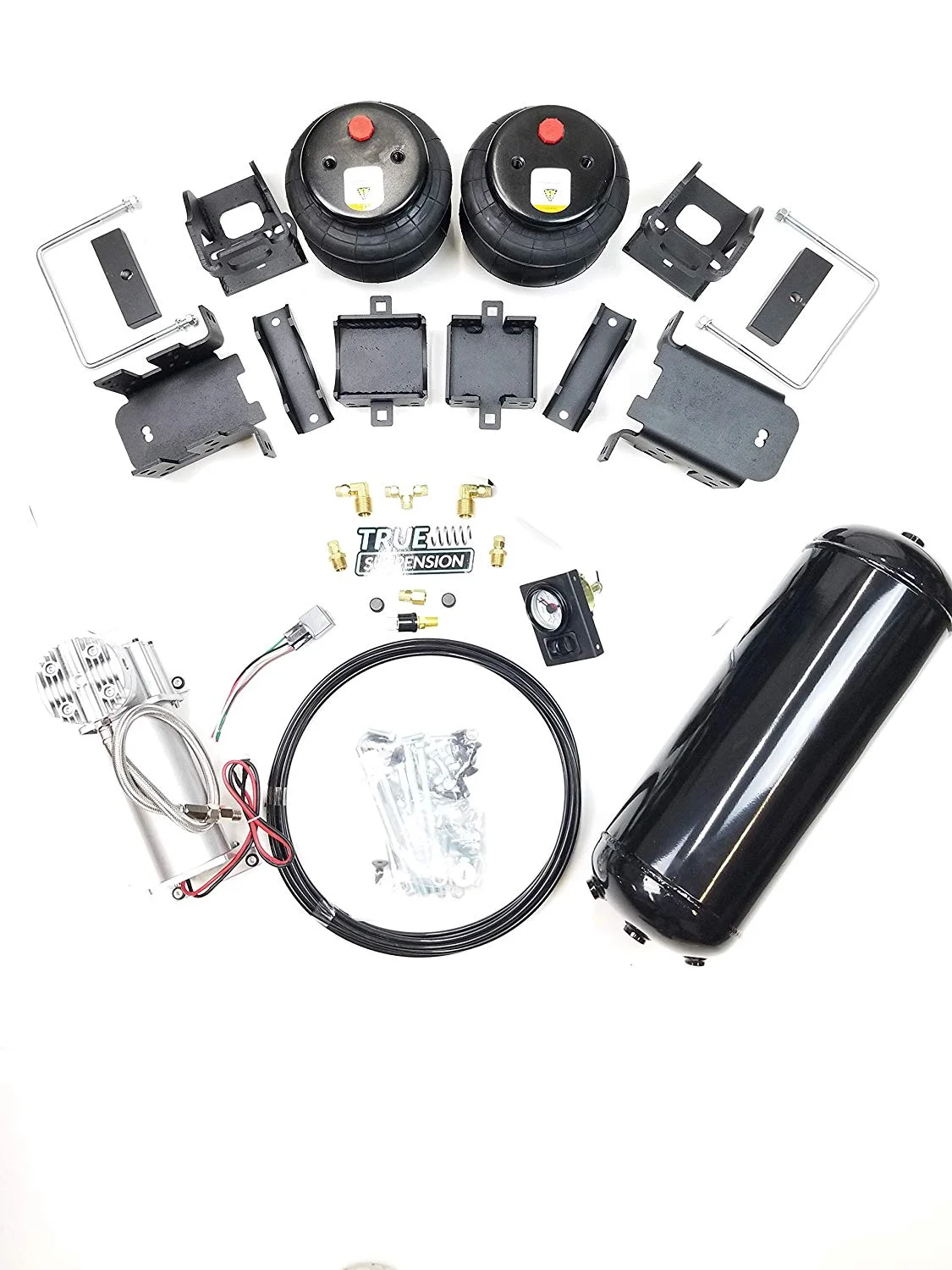 TS - Fits Ford F250 4WD Pickup Truck Towing Assist Air Ride Suspension Kit Complete With Air Management Control