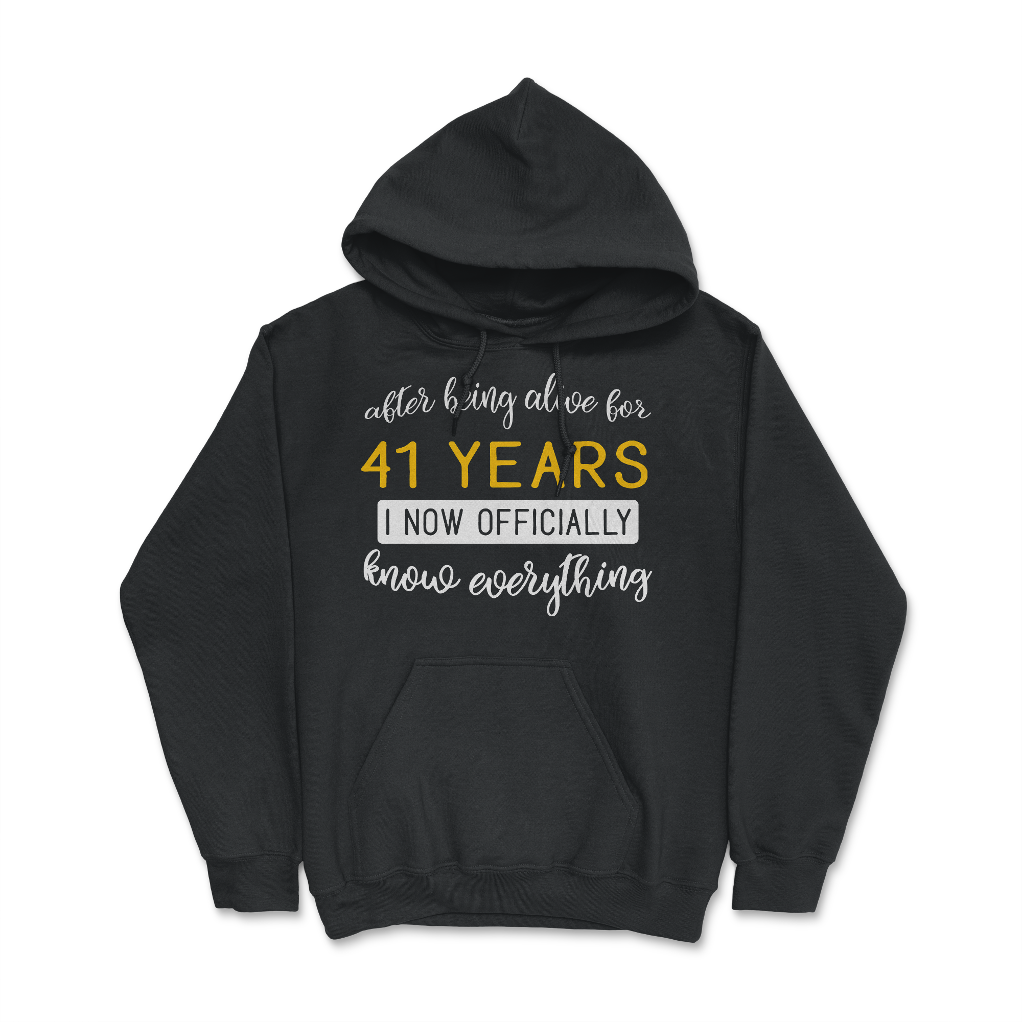 My Family Tee 41st Birthday T-Shirt for Big and Tall men and women- 41 Years Old Birthday Gift, Black, S