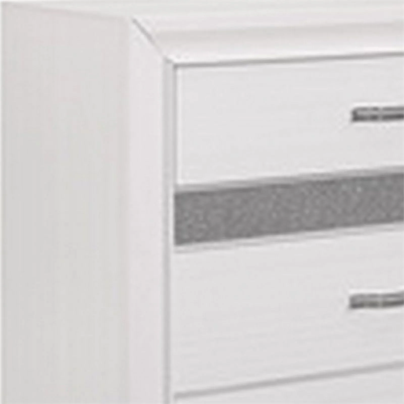 BenJara Adia 59 Inch Wide 6 Drawer Dresser, Metal Handles, Wood Grain, Rustic Gray