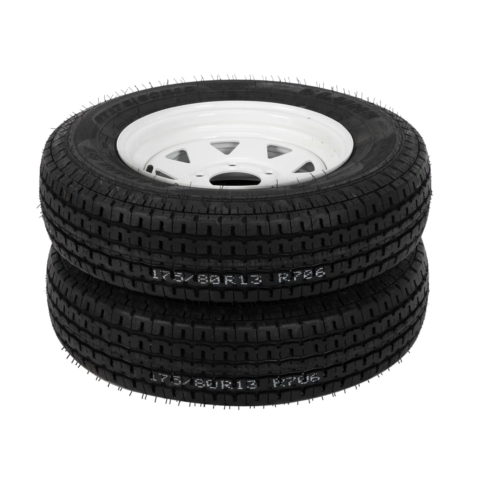 2-Pk Trailer Tire & Rim ST175/80R13 13