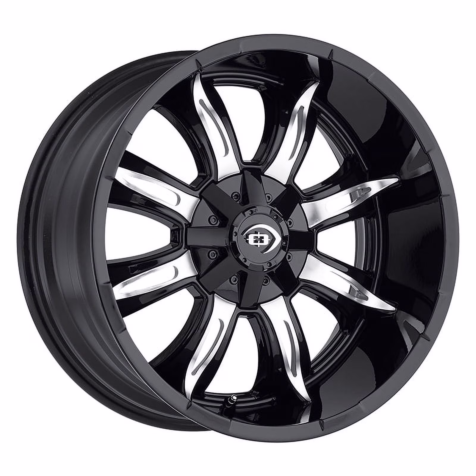 Vision Off-Road Manic 17x9 8x170 -12et Gloss Black Machined Face Wheel