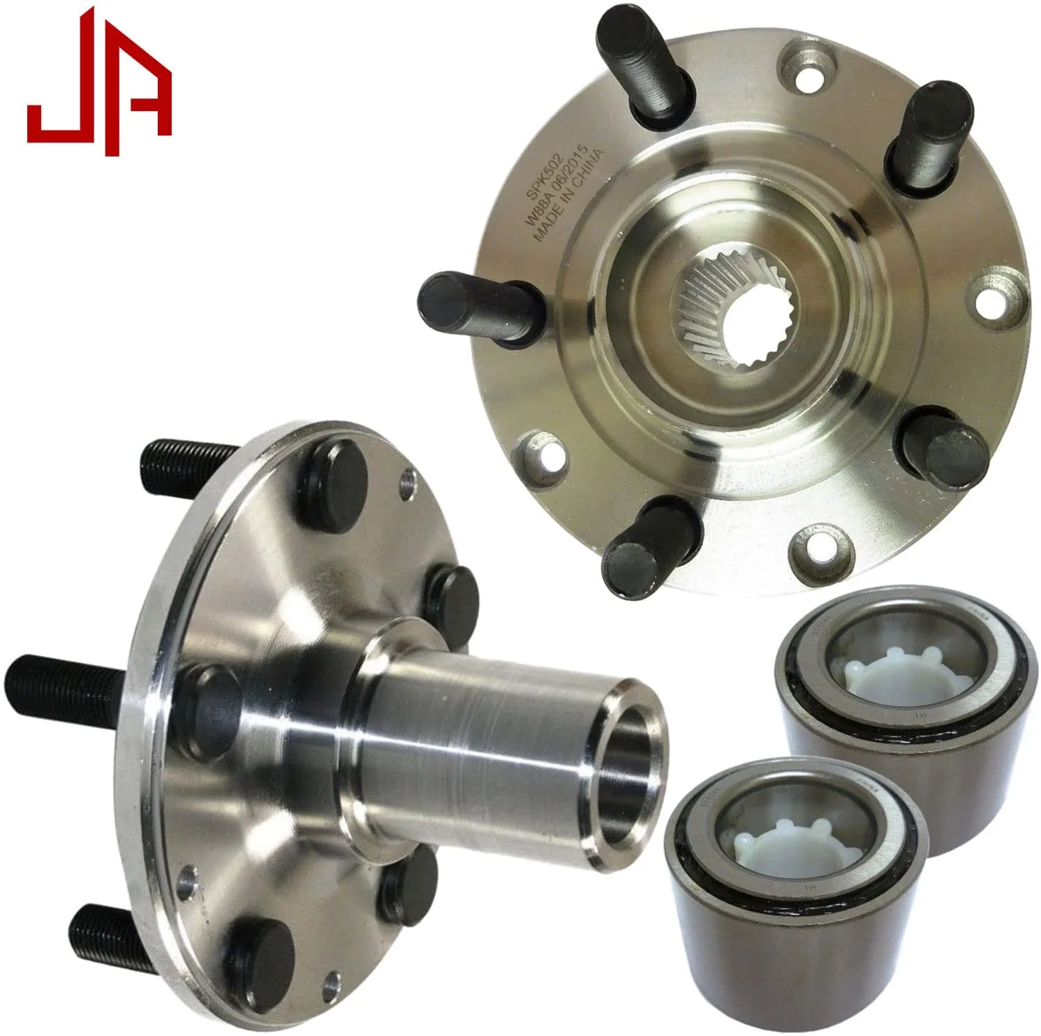 JADODE Wheel Bearing 930-502-513248 Rear Wheel Bearing Hub Assembly Replacement for 1998-2008 Subaru Forester,1993-2007 Subaru Impreza,1990-1999 Subaru Legacy Hub Bearing 5 Lugs AWD 2pc
