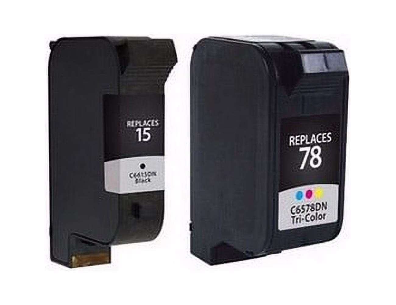 PrinterDash Replacement for DeskJet 920/940/3820/OfficeJet 5110/V40/PSC-720/750/760/950 Inkjet Combo Pack (Black/Color) (NO. 15/NO. 78) (C8789FN)