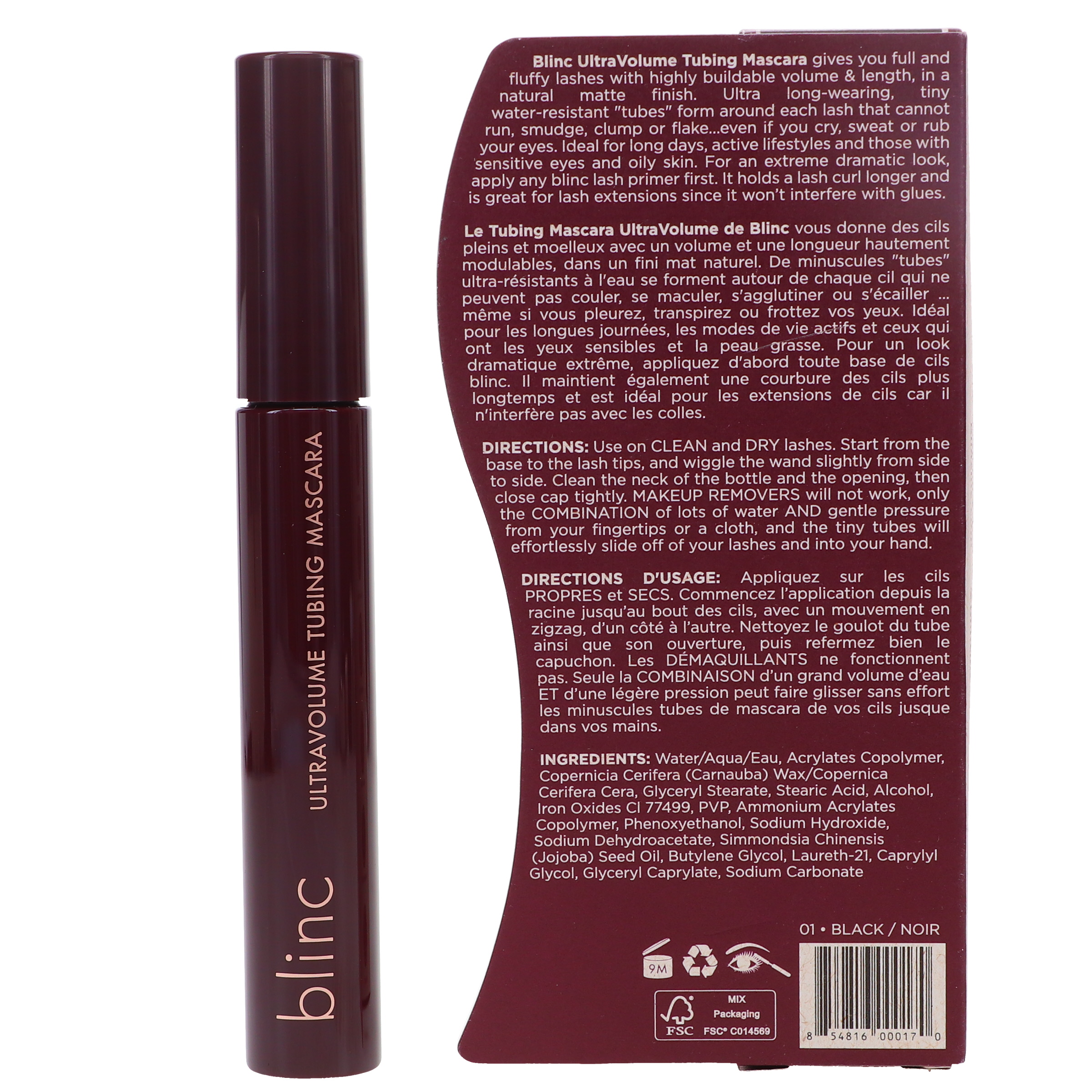 blinc UltraVolume Tubing Mascara Black 0.3 oz