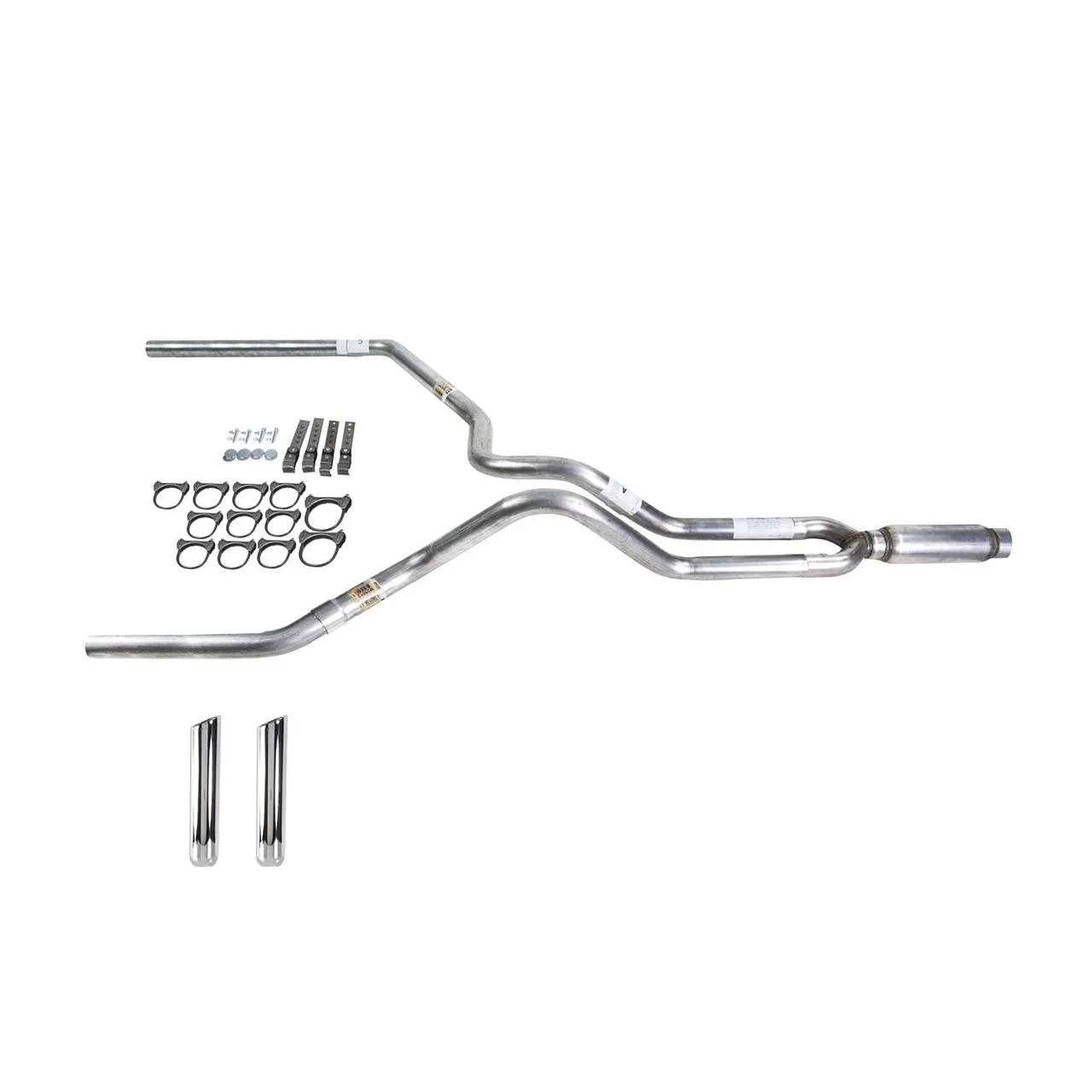 F150 05-06 dual exhaust 2.5 MA pipe Glass Pack muffler RW Tip