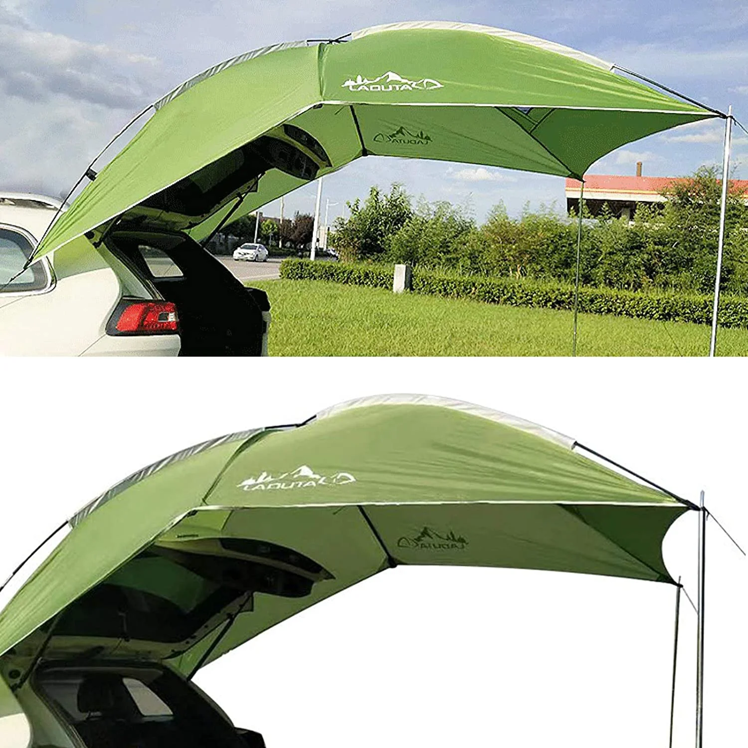 OUKANING SUV Outdoor Camping Canopy Car Rear Tent Awning Sun Shelter Waterproof 2.8X1.9m