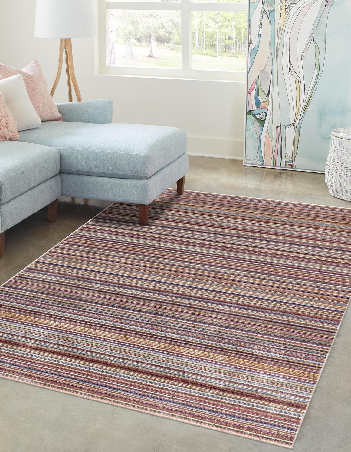 Rugs.com Deepa Collection Rug – 9' x 12' Multi Medium Rug Perfect For Living Rooms, Large Dining Rooms, Open Floorplans