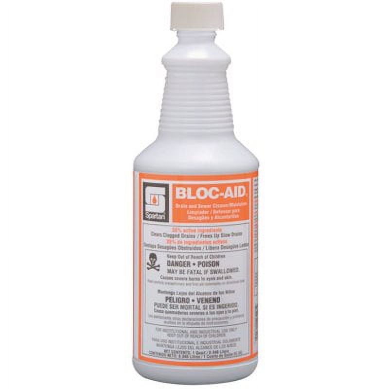Spartan Bloc-Aid 1 Quart Drain Cleaner (12 per Pack)