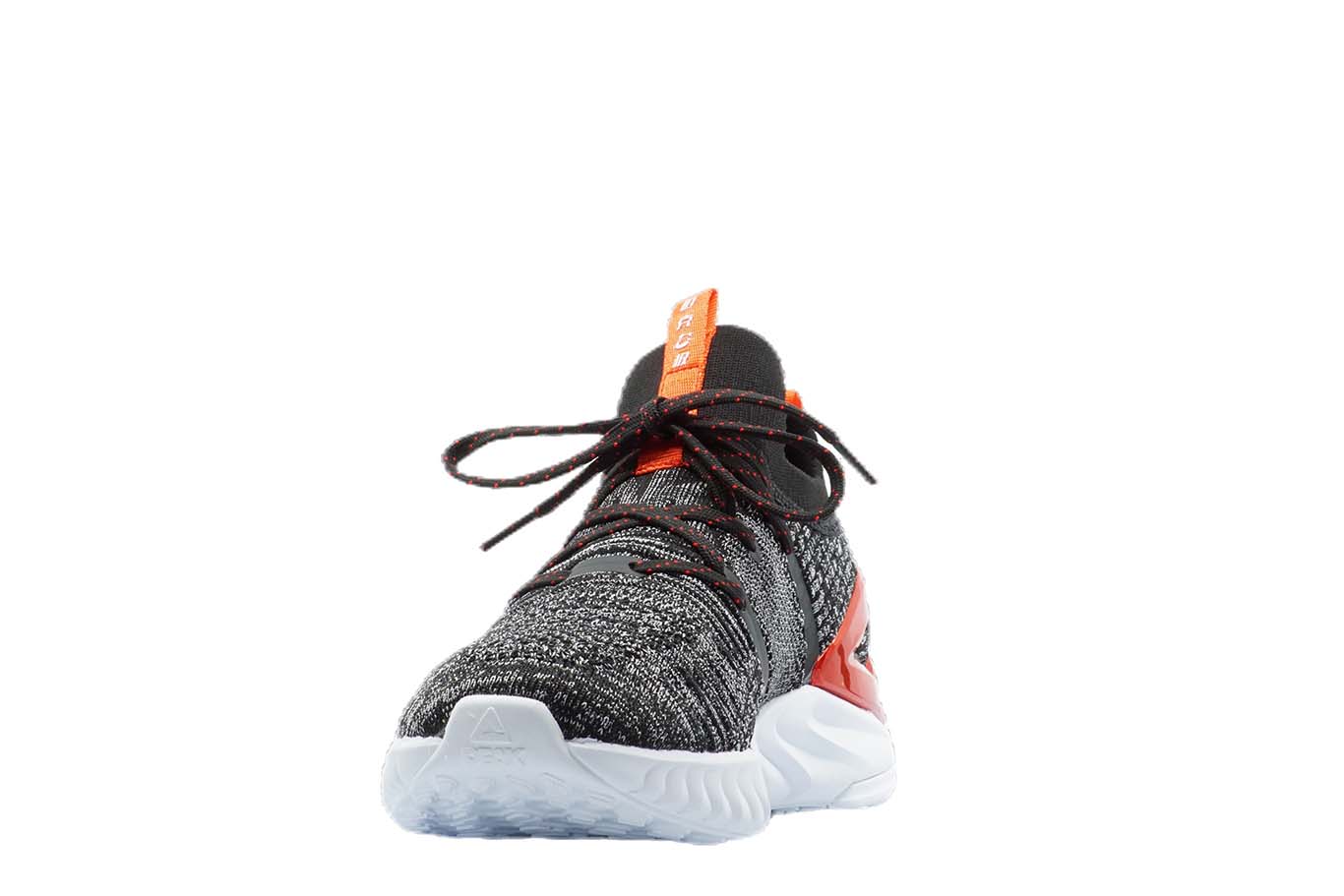 [E92577] Mens Peak Taichi 1.0 Plus Black Melange Grey Running Shoes - 7